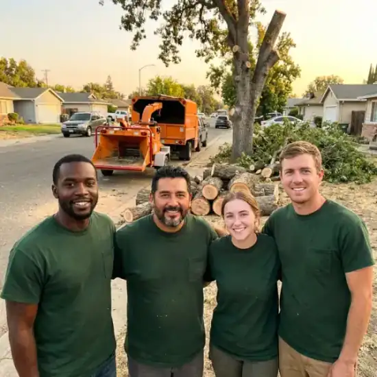 Rings Tree Service crew after a New Orleans tree removal job